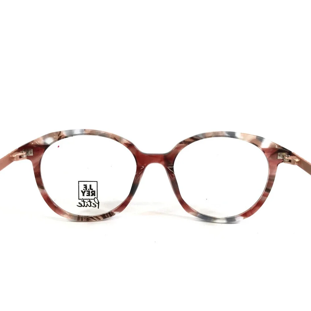 J.F. Rey Petite Eyeglasses Frames PA090 7580 Pink/Demi Marble Full Rim 47-17-140